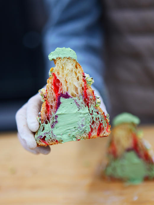 抹茶树莓开酥羊角圣诞帽子 商品图4