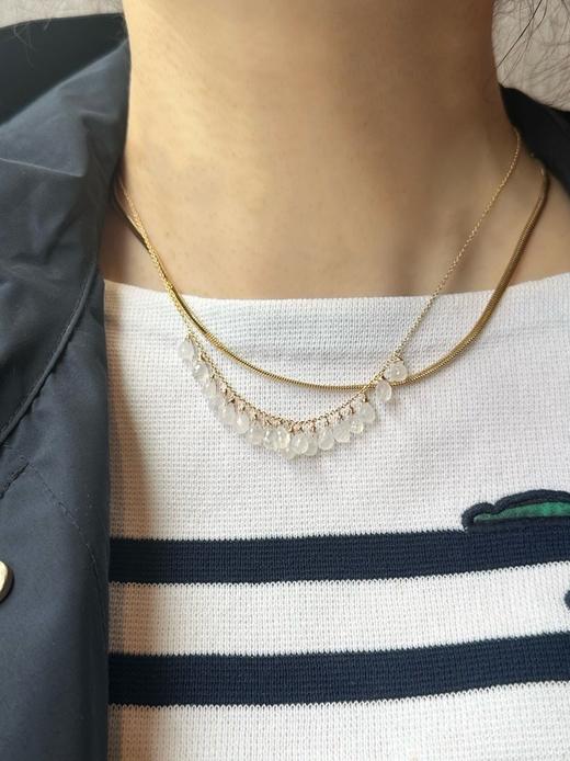 SpoiledBrat Jewelry水滴月光石项链 商品图4