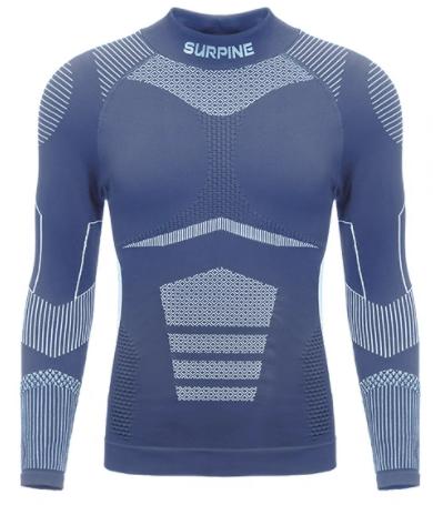 25/26SURPINE复合聚热导湿功能衣-无惧男款上衣靛蓝 商品图0