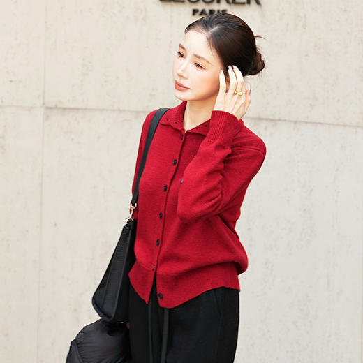 【特价不退换】【预售7天】良木礼绵羊毛开衫（D251102204F） 商品图4