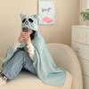 自然醒带帽披肩毯子熊猫和熊午休毯带帽毯JY 商品缩略图7