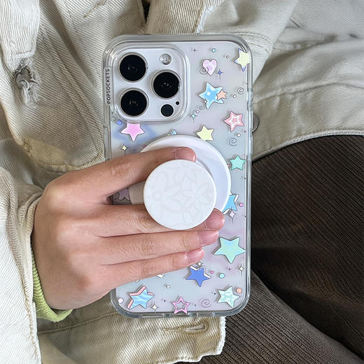 【幻想曲·手机壳】星星点点灯 POPCASE手机壳 MagSafe Popcase磁吸款 拼贴 透明 彩色 商品图1