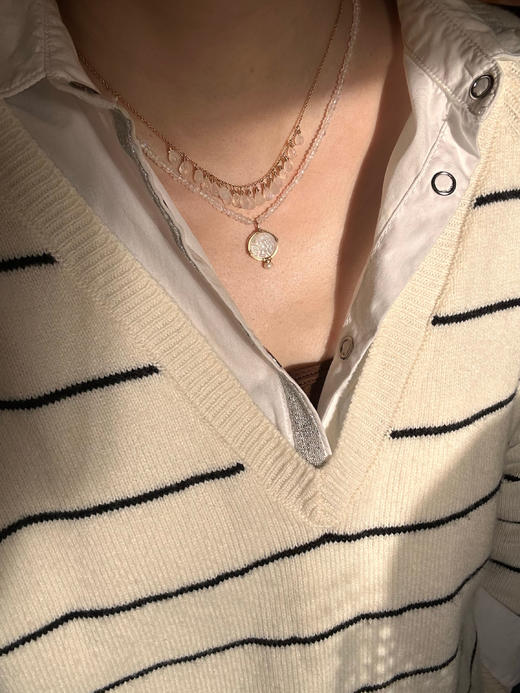 SpoiledBrat Jewelry水滴月光石项链 商品图1