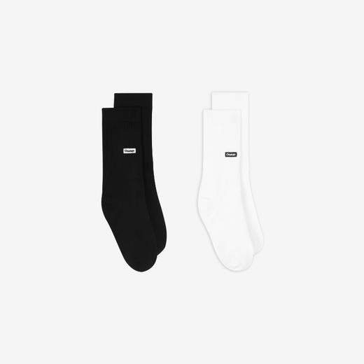 oneup刺绣logo中筒袜 商品图0