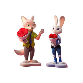 VBEINGS花语 朱迪尼克告白花束永生花礼盒摆件生日礼物