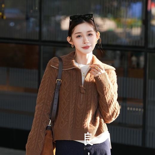 【特价不退换】【预售7天】良木礼山羊绒上衣（D251102226F） 商品图1