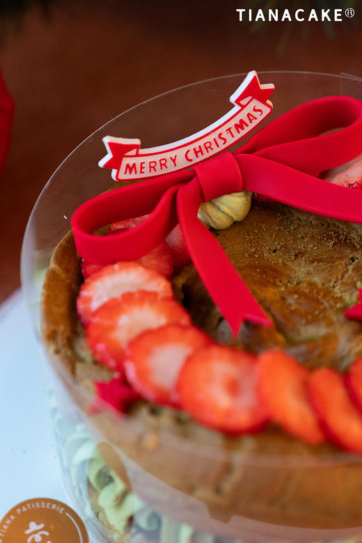 波兰圣诞花环（六寸开心果树莓波兰蛋糕） 商品图4