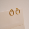 北京仓｜Agapee-KYTHERA-金色 两个圆环 锤纹 耳环［法国设计师］ 商品缩略图4