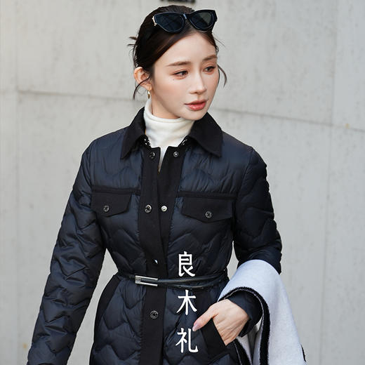 【特价不退换】【部分现货】良木礼长款鹅绒服(腰带）（D251102311） 商品图5