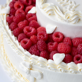 「双层定制」覆盆子奶油蛋糕