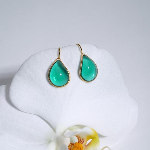 北京仓｜Loulou de la Falaise-LAGON-湖蓝 耳环［法国设计师］ 商品图0