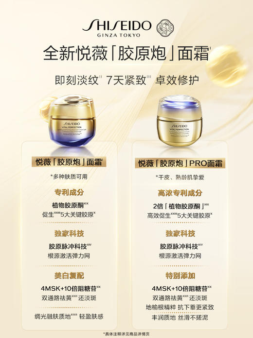 资生堂 【国际版/本土版】悦薇抗糖紧塑焕白胶原炮面霜 商品图3