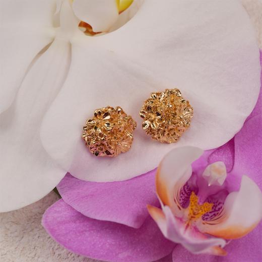 北京仓｜Agapee-Meli-金色 梅利 花朵 耳钉［法国设计师］ 商品图3