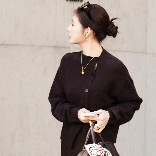 【特价不退换】【预售7天】良木礼绵羊毛开衫（D251102757F） 商品图9