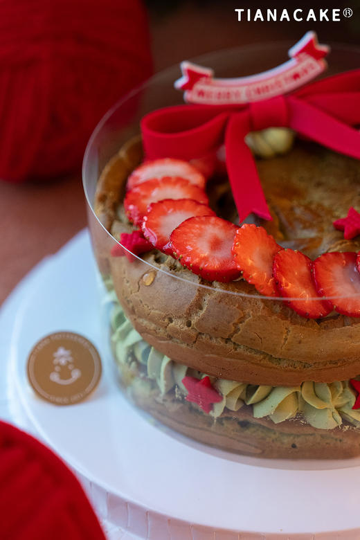 波兰圣诞花环（六寸开心果树莓波兰蛋糕） 商品图2