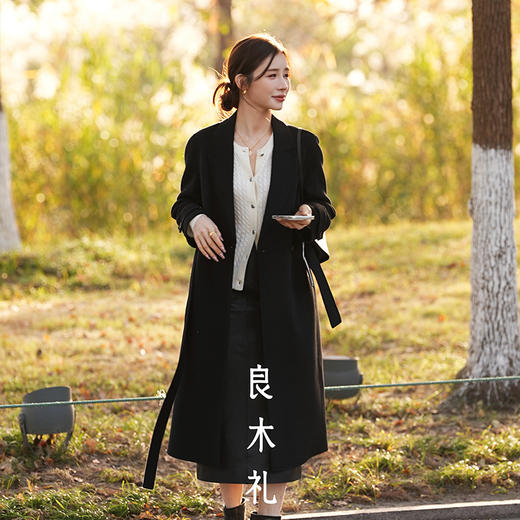 【特价不退换】【部分现货】良木礼羊绒大衣（腰带）（D2582101） 商品图3