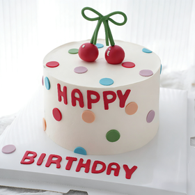 【新款】甜樱点点 马卡龙彩色波点+复古樱桃造型，简约又出片~~