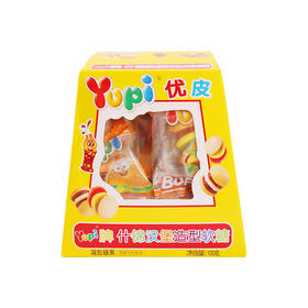 100g优皮什锦汉堡造型软糖