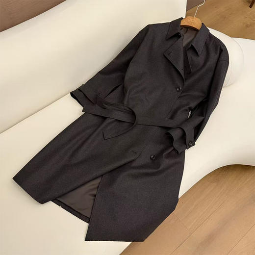 良木礼绵羊毛风衣（腰带）（Q2582129） 商品图0