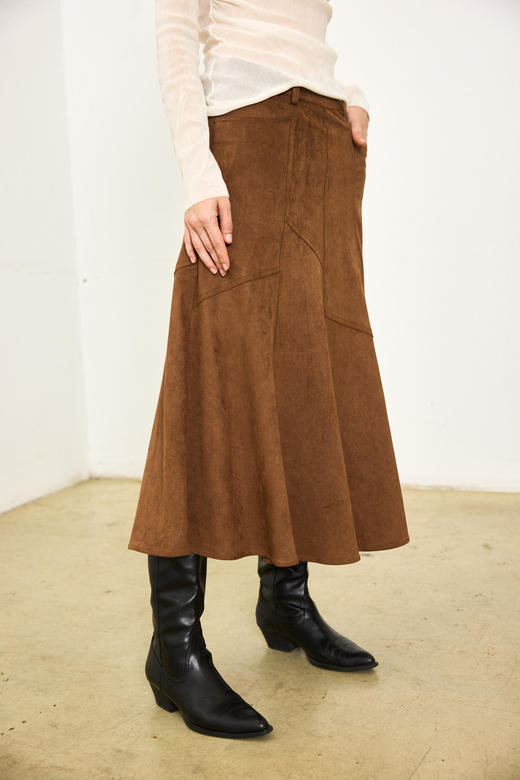 麂皮绒半裙 商品图0