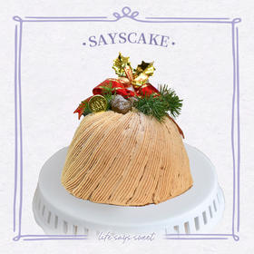 【预定】糖炒栗子铃铛 Caramel Chestnut Bell Chiffon Layer Cake