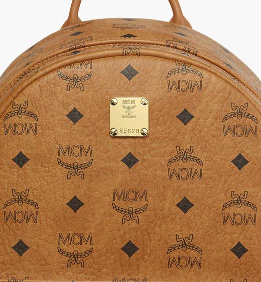 MCM经典花纹双肩背包 主体客供Visetos人造革、饰边/拉片Nappa牛皮 商品图6