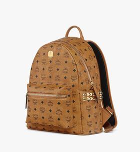 MCM经典花纹双肩背包 主体客供Visetos人造革、饰边/拉片Nappa牛皮