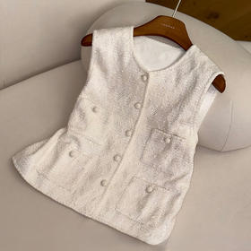 【特价不退不换】良木礼小香风马甲（Q259152）