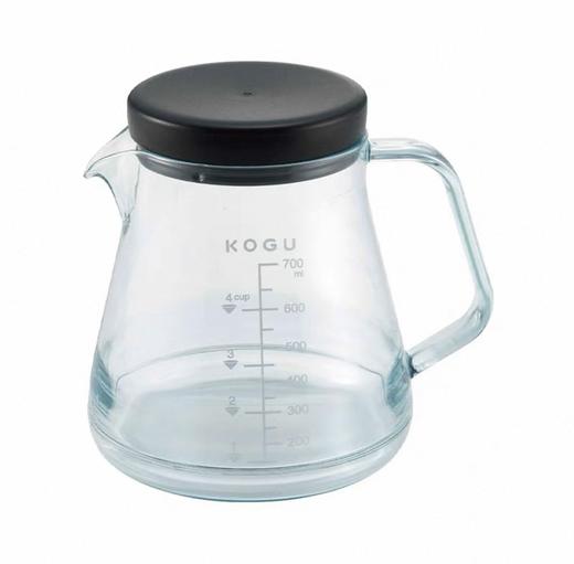 下村企贩咖啡透明树脂咖啡分享壶700ml/KOGU手冲滤杯滴漏式滤纸漏斗树脂分享壶 304不锈钢滤杯S 商品图3