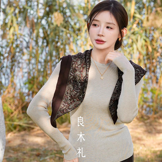 【预售7天】良木礼圆领打底（D251102451F） 商品图7