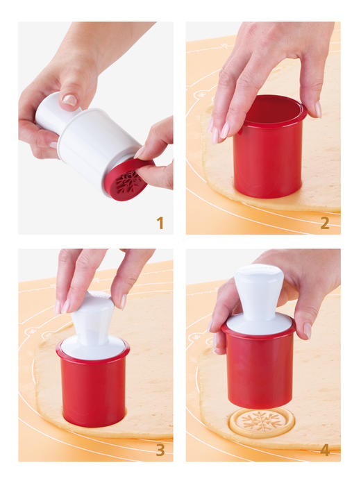 Tescoma圣诞节曲奇印章6件套卡通曲奇饼干月饼模具 商品图2