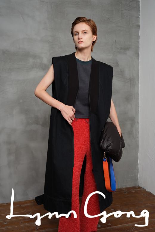 镜像牛仔长马甲 商品图0