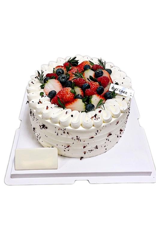 新品“莓莓满满”草莓夹心 外面一圈是奶油原色  提前5小时预定 商品图0