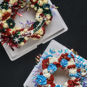 奶油霜杯子蛋糕花环