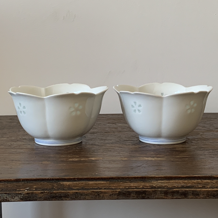 【苏州】日本玲珑白瓷樱花茶杯 X1379