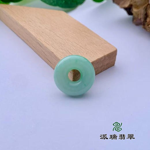 派瑞翡翠 翡翠平安扣吊坠 糯种 满绿 商品图2