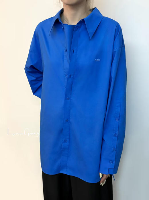 几何插片衬衫 商品图0