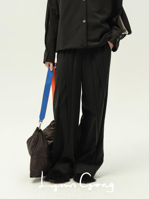 立体折叠西裤 商品图0