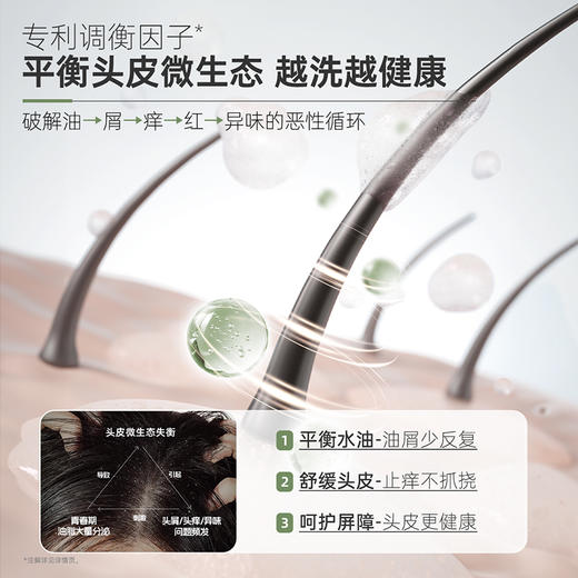 袋鼠妈妈 青少年去屑控油洗发水(清新白茶)380ml 长效控油  净屑舒痒  48小时发货 商品图3