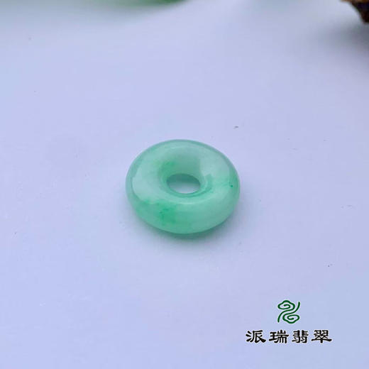派瑞翡翠 翡翠平安扣吊坠 糯种 满绿 商品图4
