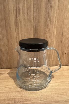 下村企贩咖啡透明树脂咖啡分享壶700ml/KOGU手冲滤杯滴漏式滤纸漏斗树脂分享壶 304不锈钢滤杯S