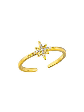 订购8周到｜MYA-BAY-DIWALI-排灯节 金色 锆石 戒指［比利时设计师］