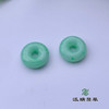 派瑞翡翠 翡翠平安扣耳饰 糯种 满绿 商品缩略图1