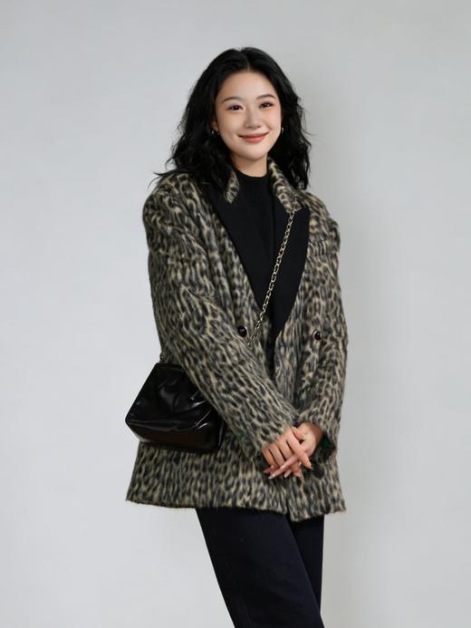 S3臣禾 豹纹大衣K214013077 商品图2