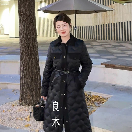 【特价不退换】【部分现货】良木礼长款鹅绒服(腰带）（D251102311） 商品图2