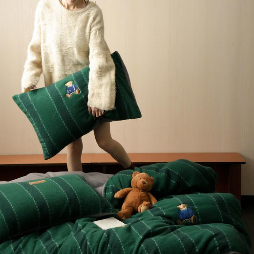 自然醒仿生羊咩绒布丁小熊四件套MT 商品图10