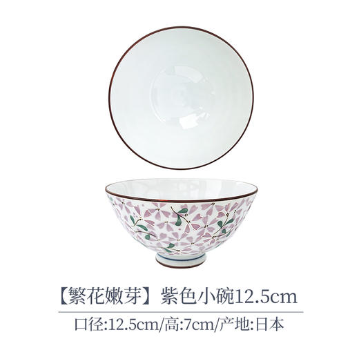 小蓝芽碗盘子日式餐具日本光峰瓷器家用陶瓷碗饭碗面碗汤碗 商品图7
