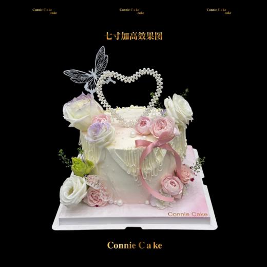 💖女神专属封神款！珍珠心形鲜花蛋糕 商品图0