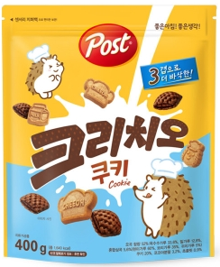 POST 巧克力玉米小麦混合谷物饼干麦片400g포스트 크리치오 쿠키400g