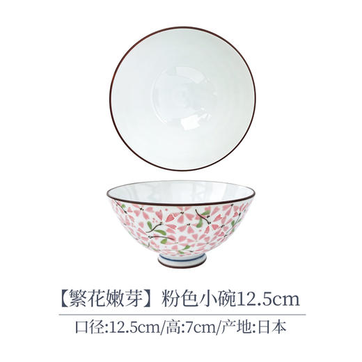 小蓝芽碗盘子日式餐具日本光峰瓷器家用陶瓷碗饭碗面碗汤碗 商品图6